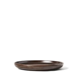 Assiett Bruno Stengods 22cm Brun