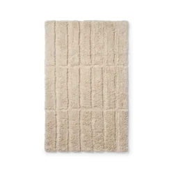 Badrumsmatta Square 50x80cm Bomull Beige