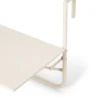 Balkongbord Metall 60x40cm Ljusbeige