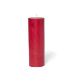 Blockljus Stearin 20x6,8cm Röd