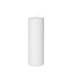 Blockljus Stearin 20x7cm Vit