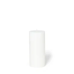 Blockljus Stearin 15x6,8cm Vit