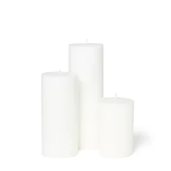 Blockljus Stearin 20x6,8cm Vit