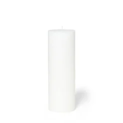 Blockljus Stearin 20x6,8cm Vit