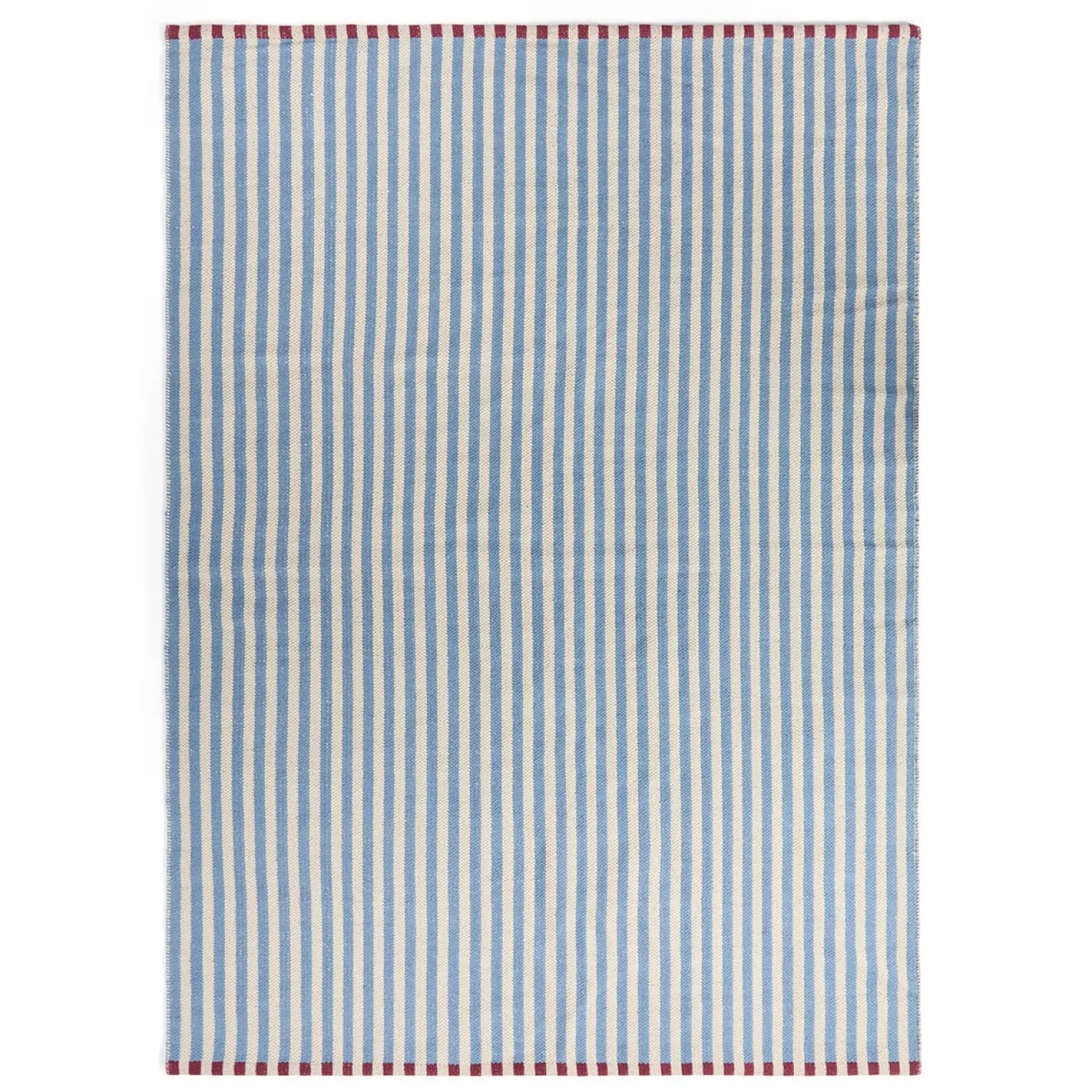Bomullsmatta Rand 170x240cm Blå