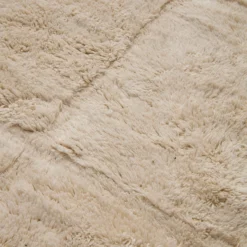 Bomullsmatta Tuftad Ruta 200x300cm Natur