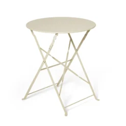 Bord Fällbart Metall 60cm Ljusbeige