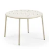 Bord Palma Metall 73x45cm Beige