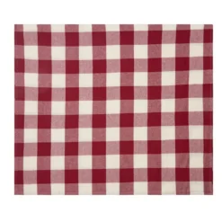 Bordsduk Check 240x140cm Linnemix Röd