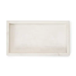 Bricka 26,5x15cm Marmor Vit