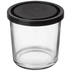 Burk Glas Lock 0,4L Hög Svart