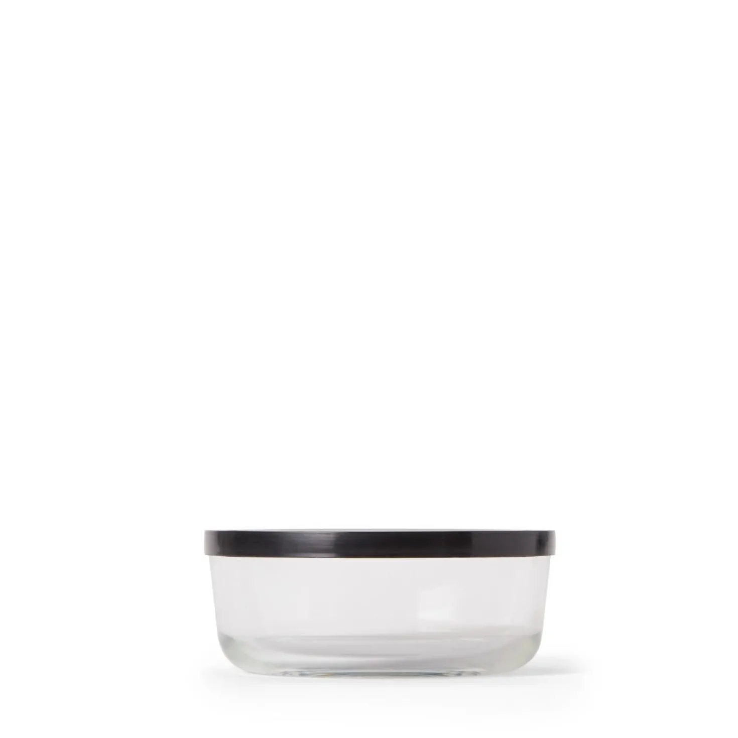 Burk Glas Lock 0,8L Låg Svart
