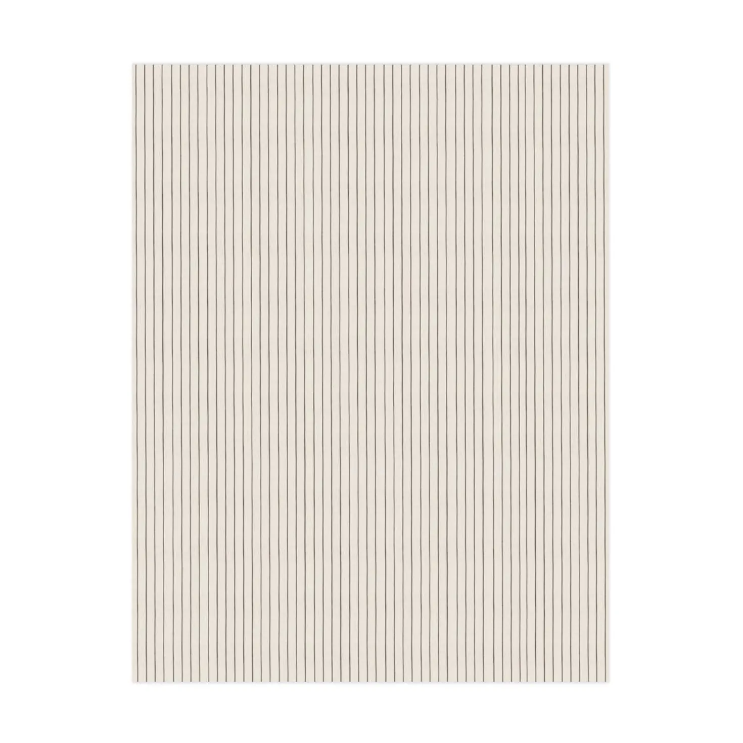 Duschdraperi Stripe 180x200cm Bomull Beige/Svart