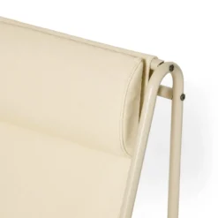 Fåtölj Metall Kanvas Beige