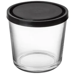 Glasburk Lock 0,8L Hög Svart