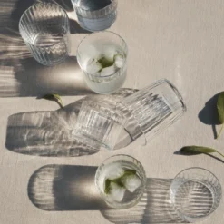Glas Rilled 36cl Klar