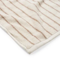 Handduk Line 100x150cm Bomullsfrotté Beige