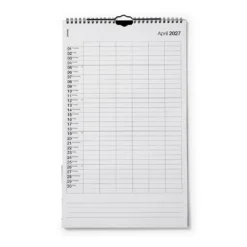 Kalender Kolumn 2026/2027 Engelska Beige