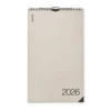 Kalender Kolumn 2026 Engelska Beige