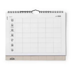 Kalender Vecka 2026/2027 Beige