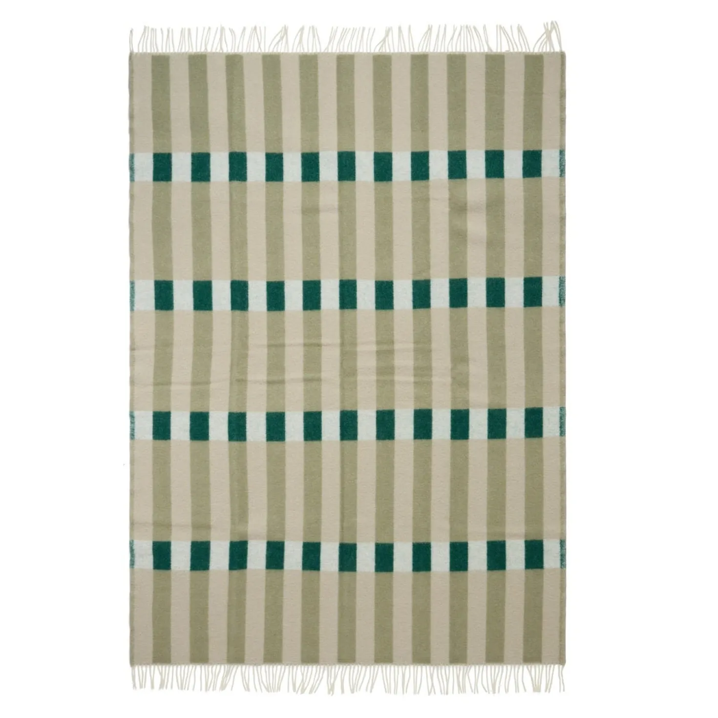 Klippan Ullpläd Piano 130x200cm Grön