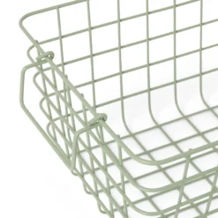 Korg Stapelbar Metall 24x32cm Ljusgrön