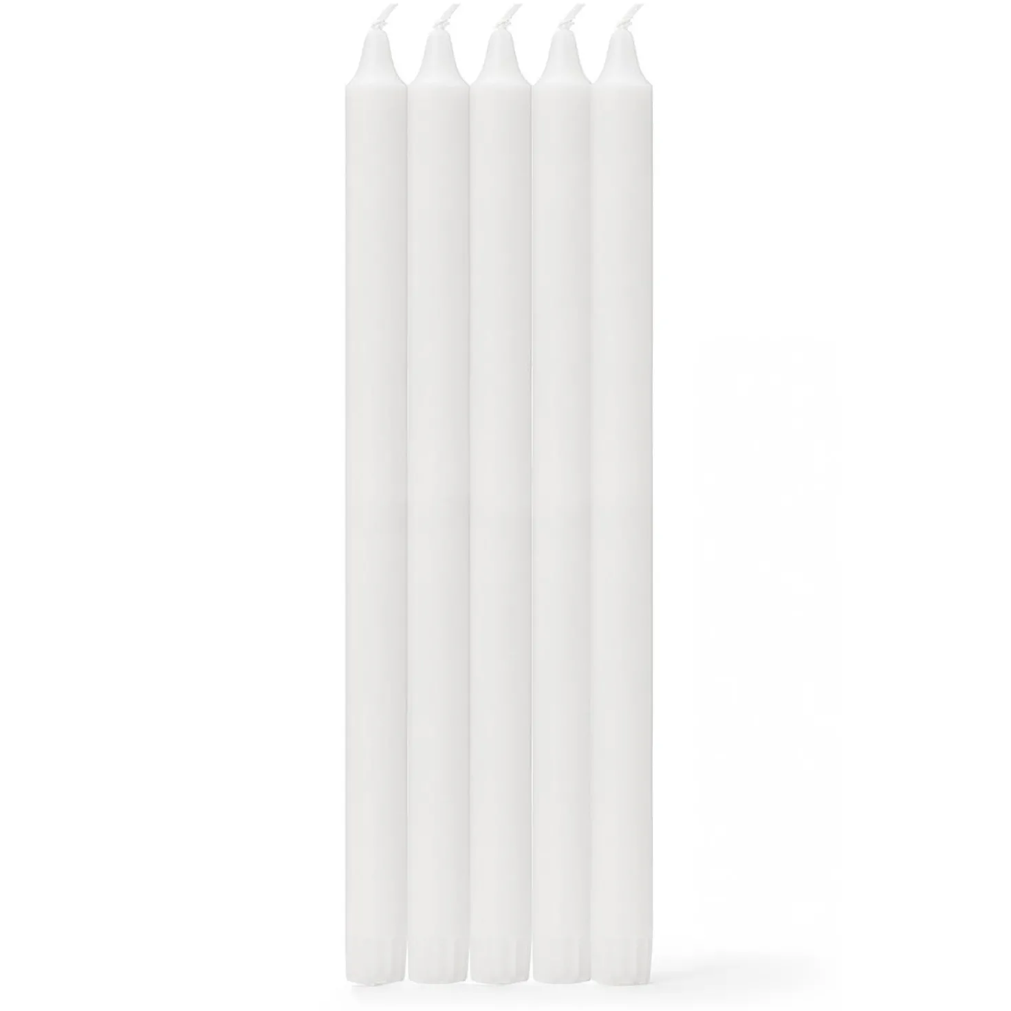 Kronljus Stearin 35cm 10-p Vit