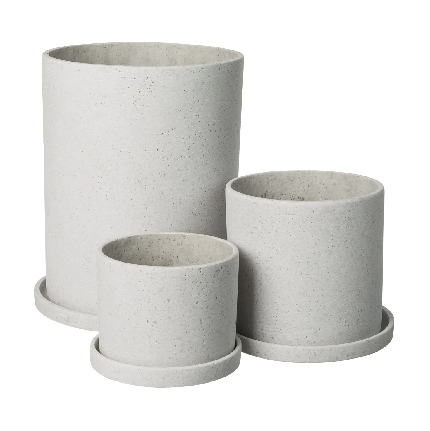 Kruka/Fat Polystone 22cm Vit