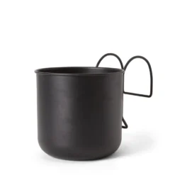 Kruka Hängande Metall 16cm Svart