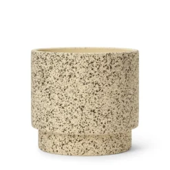 Kruka Stänk 22x20cm Naturvit