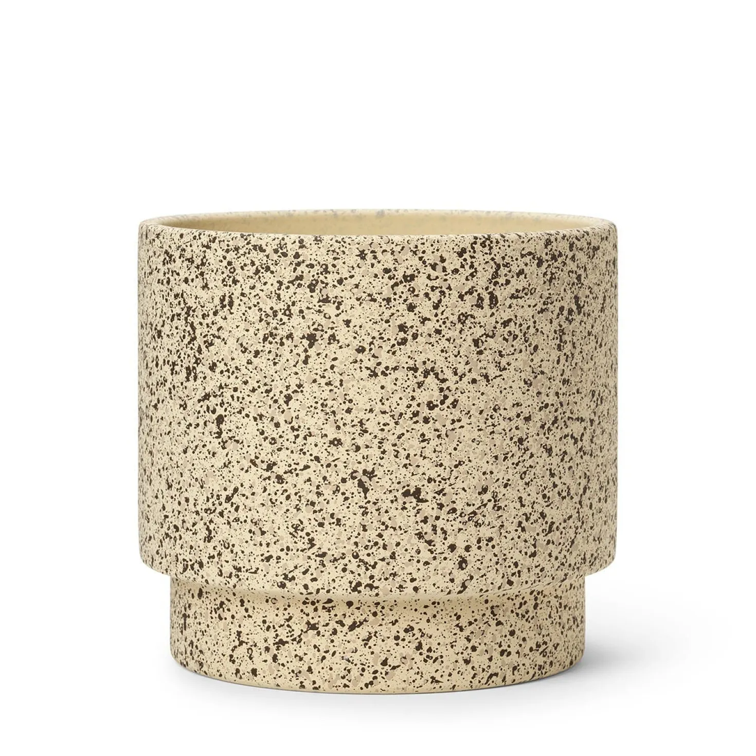 Kruka Stänk 22x20cm Naturvit