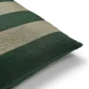 Kuddfodral Blockrand Linnemix 50x50cm Grön
