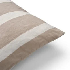 Kuddfodral Linnemix Rand 50x70cm Mullvad