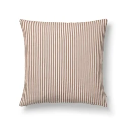Kuddfodral Linnemix Smalrand 50x50cm Mullvad