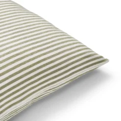 Kuddfodral Linnemix Smalrand 50x50cm Ljusgrön