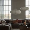 Lampskärm Rispapper Yuna 60cm Vit