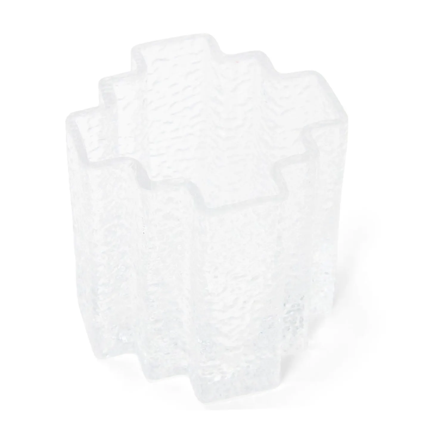 Ljuslykta Zigzag Glas 9x9cm