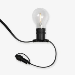 Ljusslinga 10 LED Anslutningsbar 4m Svart