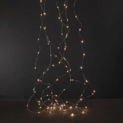 Ljusslinga 100 LED Micro 15m Silver