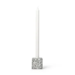 Ljusstake Granit 6,5x6,5cm Grå