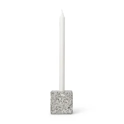 Ljusstake Granit 9x9cm Grå