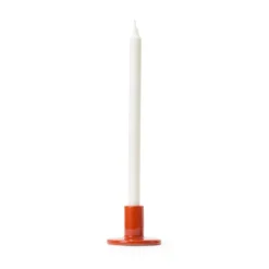 Ljusstake Signal Stengods 6,8x10cm Orange