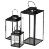 Lykta Metall 16cm Svart