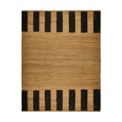 Matta Jute 170x240cm Natur/Svart