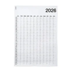 Årsplan 50x70cm 2026