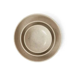 Skål Bruno Stengods 22cm Spräcklig Beige