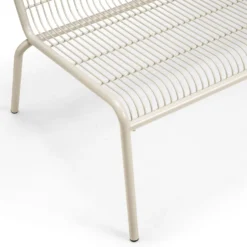 Soffa Palma Metall 126x72cm Beige