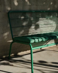Soffa Palma Metall 126x72cm Grön