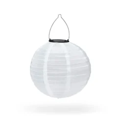 Solcellspendel Boll 25cm Vit