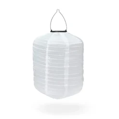 Solcellspendel Cylinder 25cm Vit